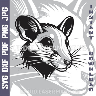 Mouse Laser and Cricut SVG Vector Files